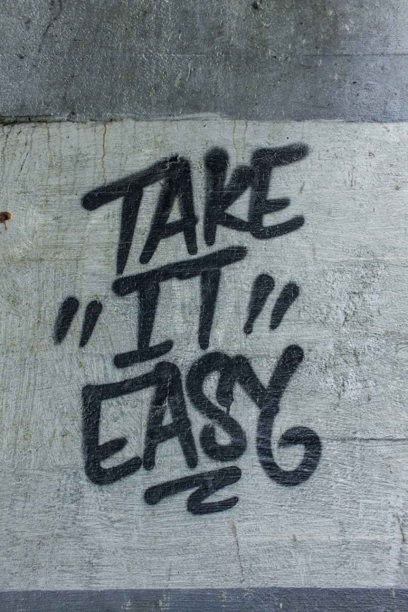 take it easy painted road